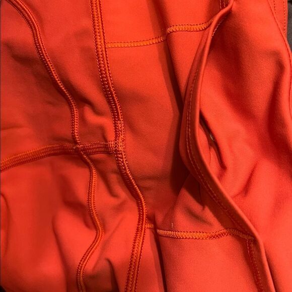 Lululemon Fast & free Crops  Sz 2 Orange - Picture 7 of 12